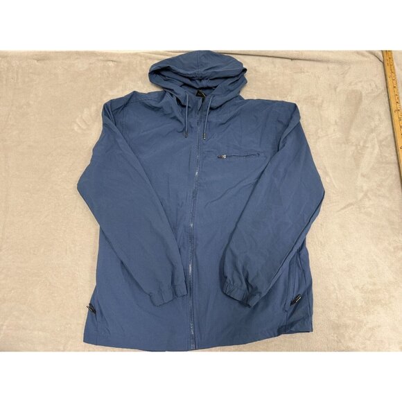 LEG3ND Men's Hoodie Performance Full Zip Windbreaker Blue Size Large - Picture 1 of 15